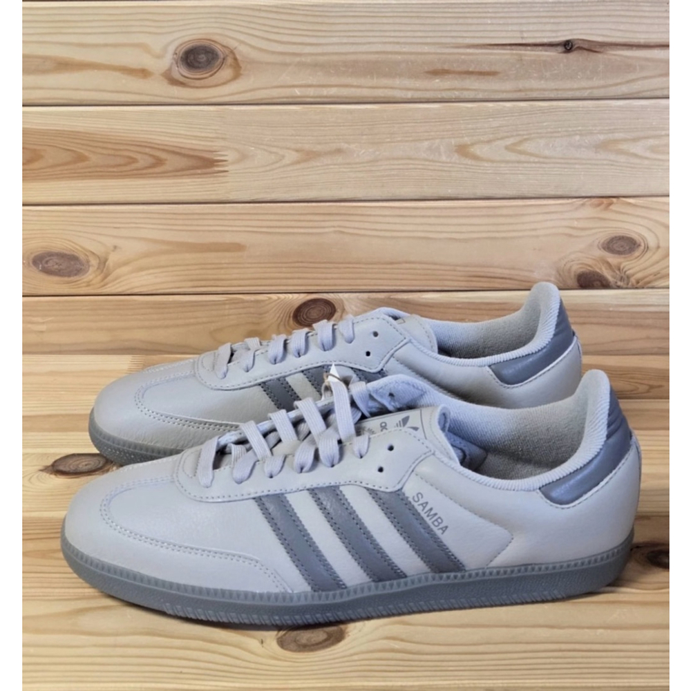 Adidas Originals Samba OG Grey Two JI3207 Mens Casual Shoes Size 14 New - Picture 2 of 4